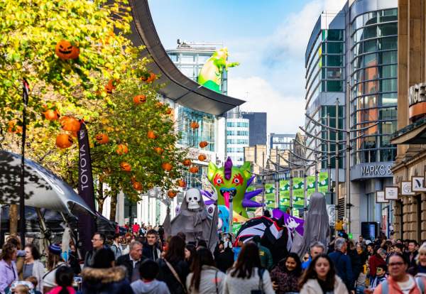 Image of people at Halloween in the City