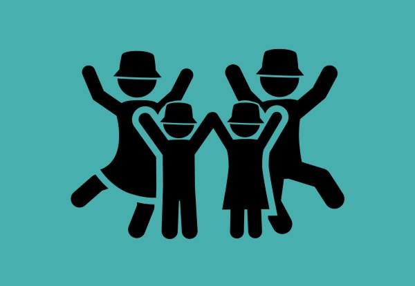 Graphic image of family