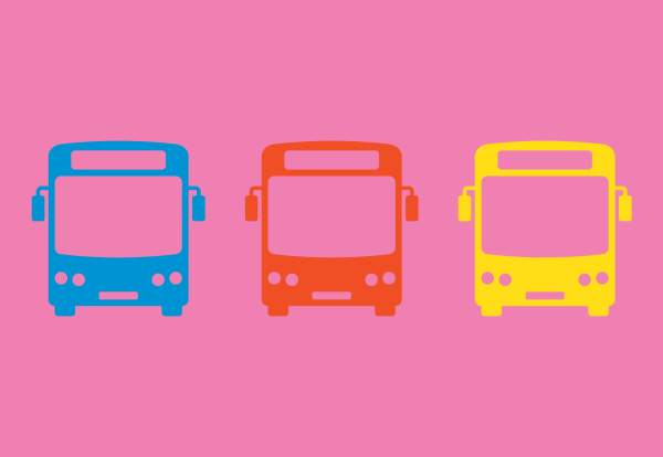Graphic image of buses