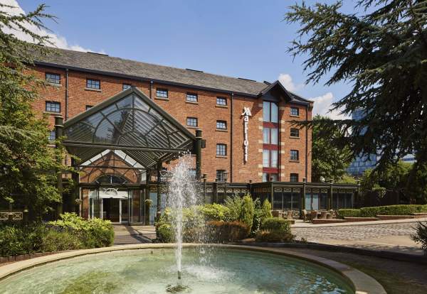 Exterior of Manchester Marriott Victoria & Albert Hotel