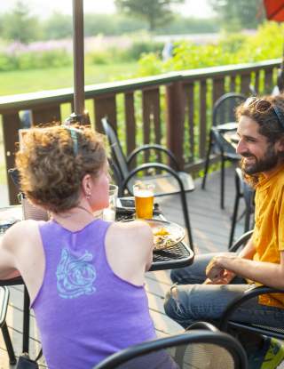 Outdoor dining at Roadhouse