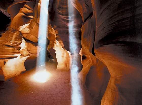 Double Beam Beauty Antelope Canyon by Todd Bennett