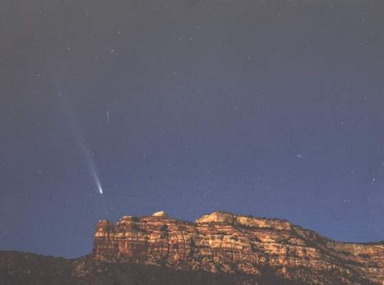 Comet over Liberty Cap by Rick Ahern