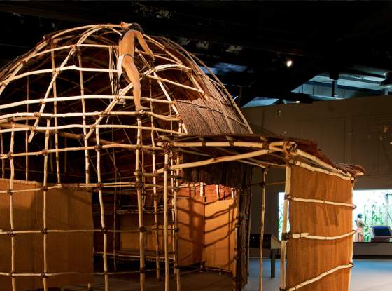 Mohawk Iroquois Longhouse, NYS Museum page