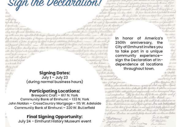 Public Signing of the Declaration of Independance: Celebrate 250 Years!