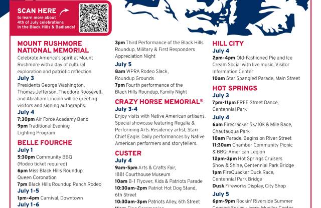 4th of July Calender - Front