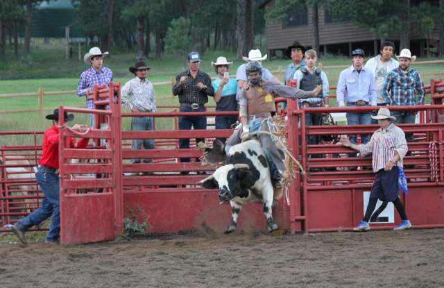 Mt Rushmore Rodeo at Palmer Gulch