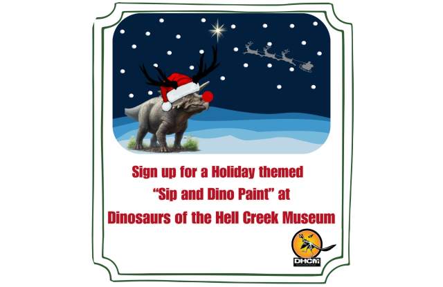 Holiday Sip and Dino Paint