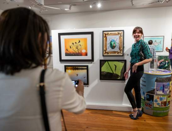A pair of women at CityArts in downtown Orlando.