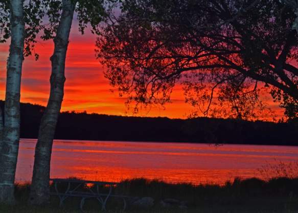 Sunset on Lake Margrethe