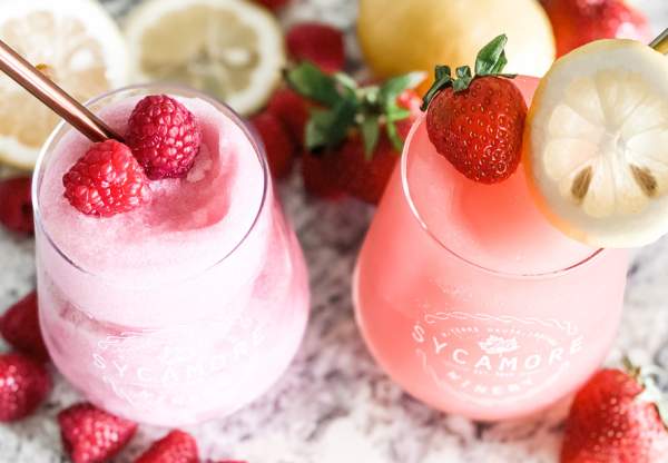 Wine smoothies at Sycamore Winery