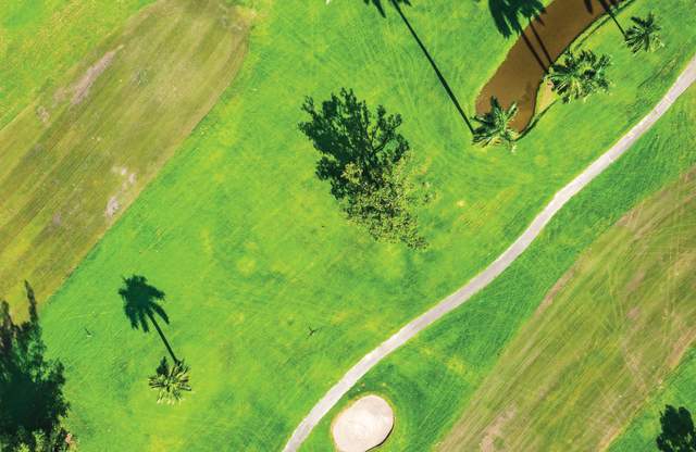 Aerial view of Hollywood Beach Golf Resort in Tamarac, FL