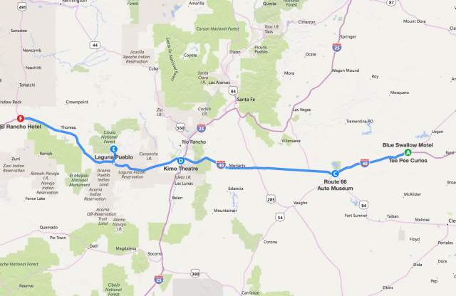 Route 66 Map