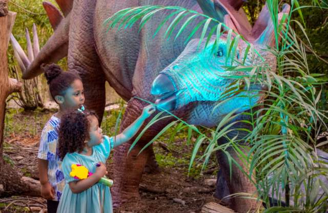 Dinosaurs at the Roger Williams Park Zoo