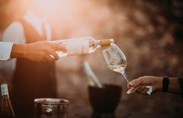 Wine pouring
