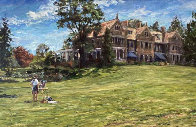 A Brush with Trees at Blithewold  Paintings by Paul Olson