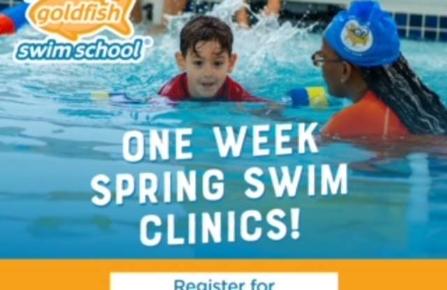 April Vacation Swim Clinics at Goldfish Swim School Warwick