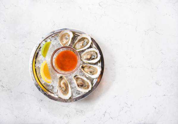 Oysters at a Boston Restaurant