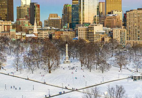 Boston Common in Winter