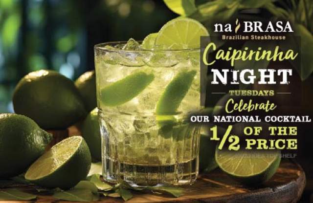1/2 OFF Caipirinha Night Tuesdays