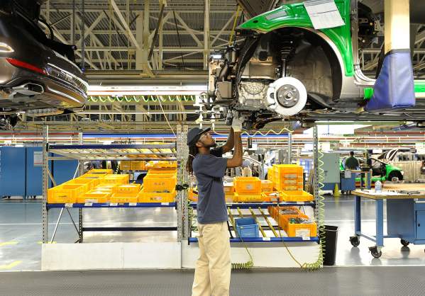Factory worker at Hyundai Manufacturing