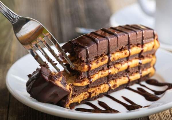 Chocolate Peanut Butter Brownie Terrine Dessert