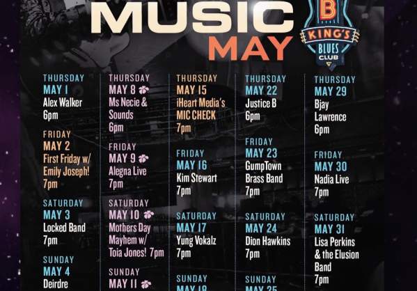 BB King's Blues Club May Calendar!