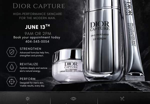 Dior men skincare event