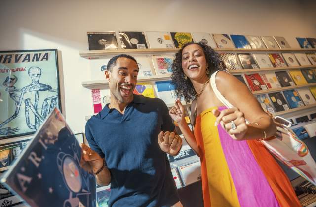 2026 Brand Campaign Couple Record Store