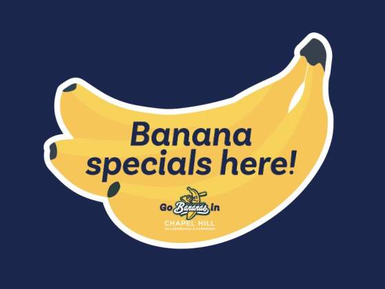 Graphic reading banana specials here.