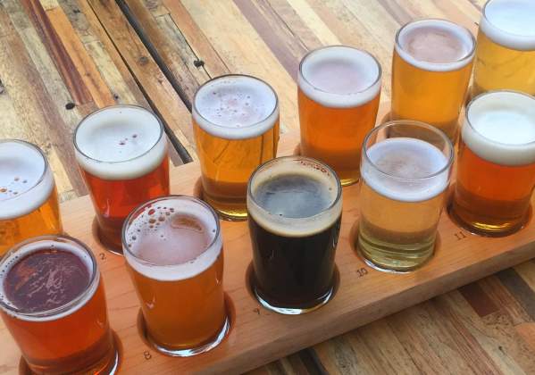 beer brewery flight