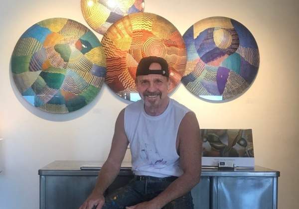 Artist Tom Ross at Backstreet Art District