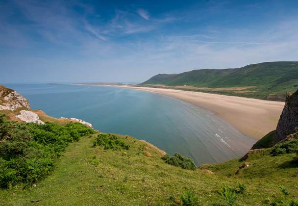 View of rhossili bay