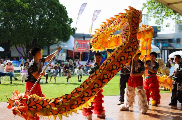 Dragon Dancers at Taste Addison