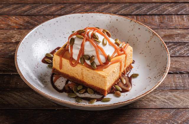 Lazy Dog Pumpkin Cheesecake