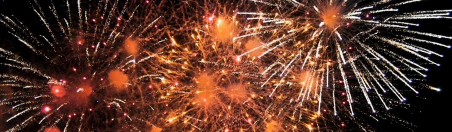 Fourth of July fireworks in Cooperstown