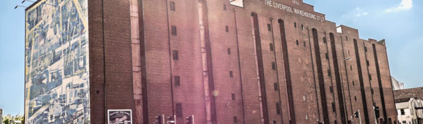 Red-brick exterior of Victoria Warehouse in Manchester