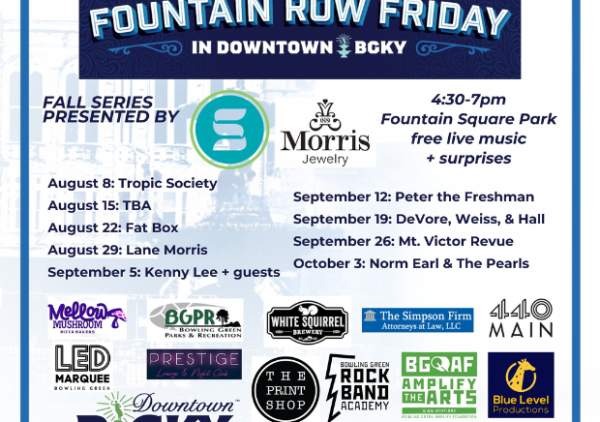 Fountain Row Fridays - Live Music, Fall Series