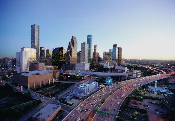 Downtown Houston Skyline  - Dusk