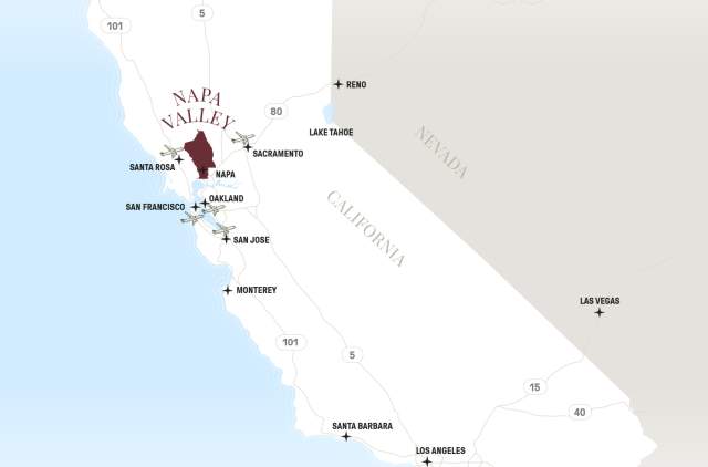 Plan Your Trip To Napa Valley With Maps Towns Weather Visitor S Guide