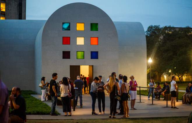 Ellsworth Kellys Austin installation at the Blanton Museum of Art at The University of Texas at Austin.