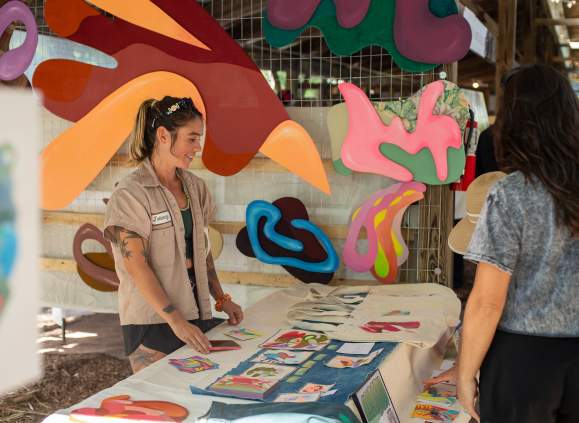 Artist Molly Lunn at Ithaca Artist Market