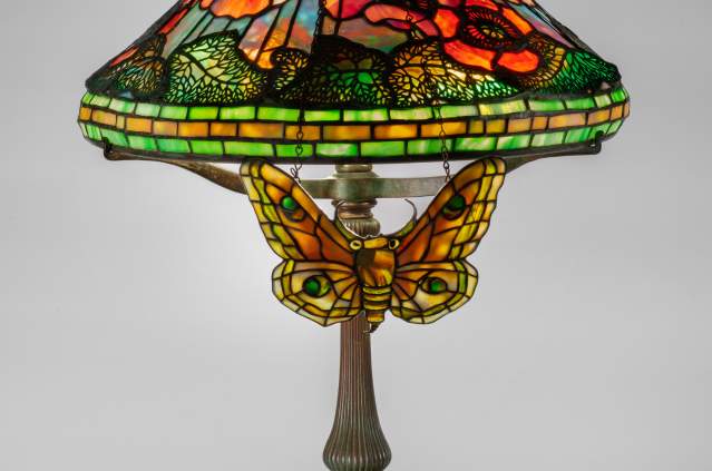 Tiffany Lamp featured in the Oshkosh Public Museum exhibit