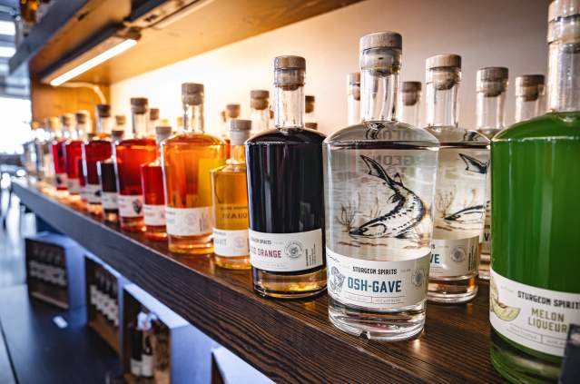 Sturgeon Spirits Craft Distillery Bottles