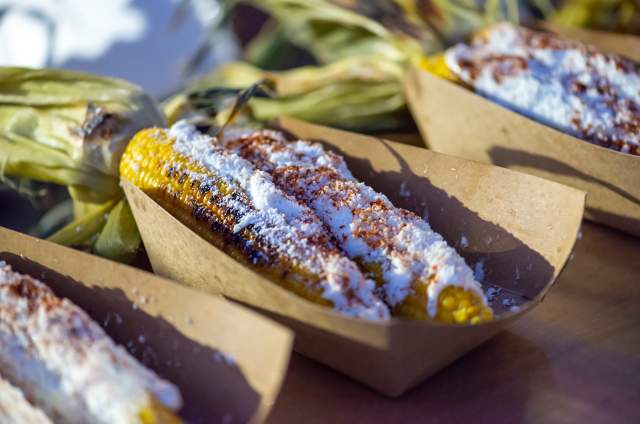 Roasted Corn on the Cob at Rockin' Taco Street Fest