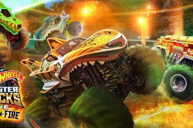 Hot Wheels Monster Trucks Live Glow-N-Fire - Worcester