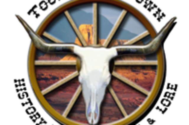 image of livestock skull with "Tours of Old Town" stated.