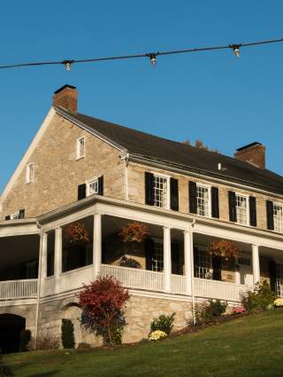 Exterior and lawn of Allenberry Resort in Boiling Springs, PA