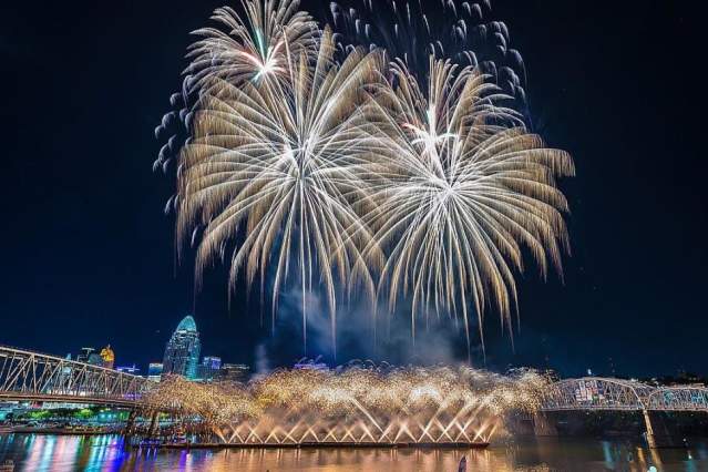 WEBN Fireworks at Riverfest