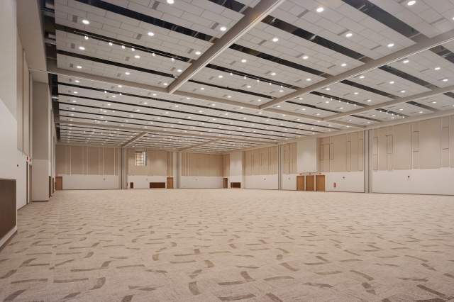 Empty Exhibit Hall Rendering